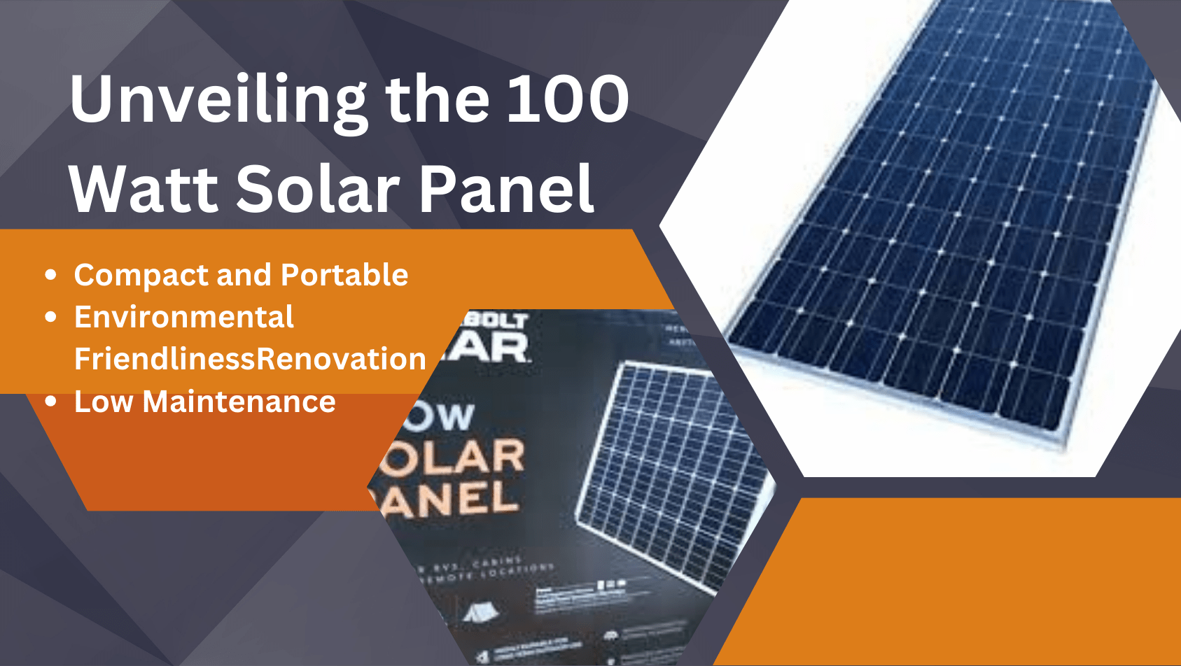 100 watt solar panel