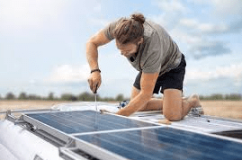 rv solar installation