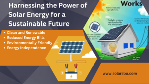 use of solar energy